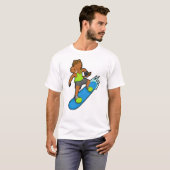 T-shirt Le snowboarder de Horse (Devant entier)