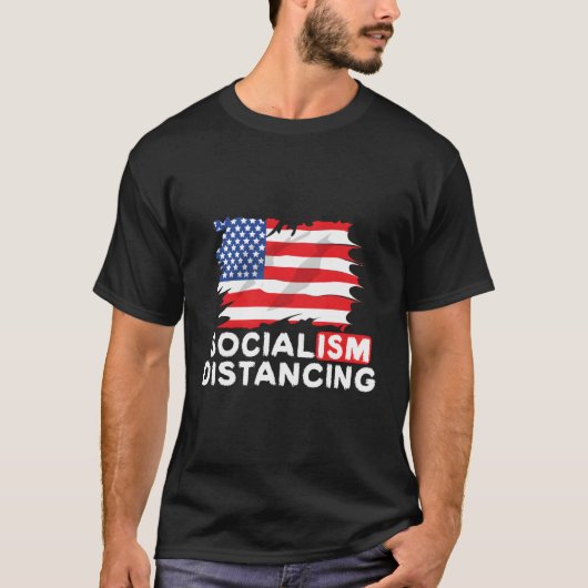 T-shirt Le socialisme Distante Le Con du gouvernement anti (Devant)