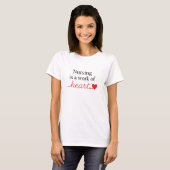 T-shirt Le soin infirmier est une typographie de script de (Devant entier)
