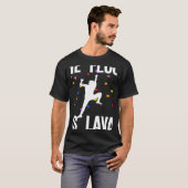 T-shirt Le Sol Est Boulderie De Lave Et Escalade (Devant entier)