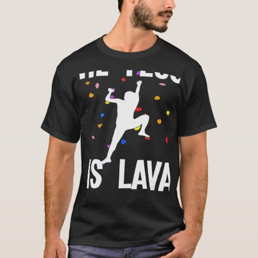 T-shirt Le Sol Est Boulderie De Lave Et Escalade (Devant)