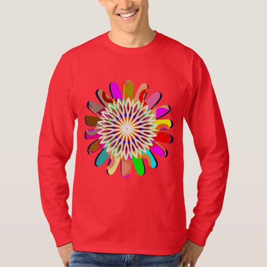 T-shirt Le SOLEIL CHAKRA de chemise de douille du raglan (Devant)
