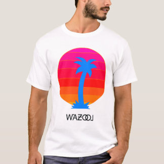 T-shirt Le soleil couchant rétro