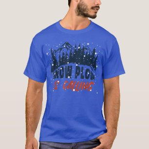 T-shirt Le souffle de neige appelle l'automne hiver