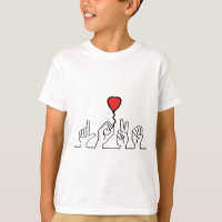 Le sourd, l'amour du langage gestuel. Je t'aime.