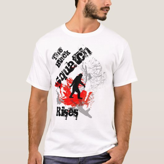 T-shirt Le squatch noir monte (Devant)
