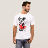 T-shirt Le squatch noir monte (Devant entier)