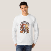 T-shirt Le squelette aime les mois plus longs trop Éffraya (Devant entier)