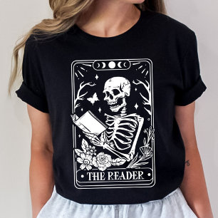T-shirt Le squelette du lecteur Tarot
