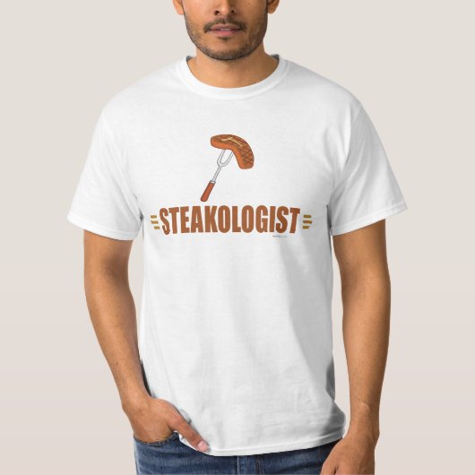 T-shirt Le Steak du chef amusant (Devant)