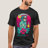 T-shirt Le stress est le vrai tueur Cool Grim Reaper Menta (Devant)