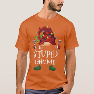 T-shirt Le stupide Buffalo Gnome Plaid Christmas Tree Ligh