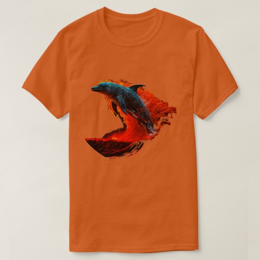 T-shirt Le surf des dauphins (Design devant)