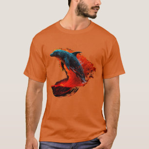 T-shirt Le surf des dauphins