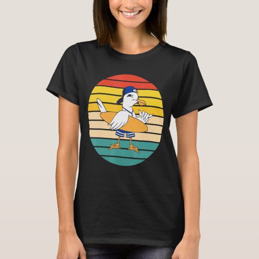 T-shirt Le surf des mouettes (Devant)