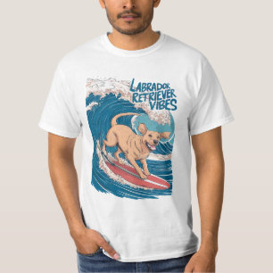 T-shirt Le surf Labrador Retriever Pup