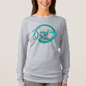 T-shirt Le surf | Manche longue pour femmes (Devant)