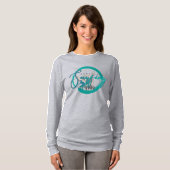 T-shirt Le surf | Manche longue pour femmes (Devant entier)