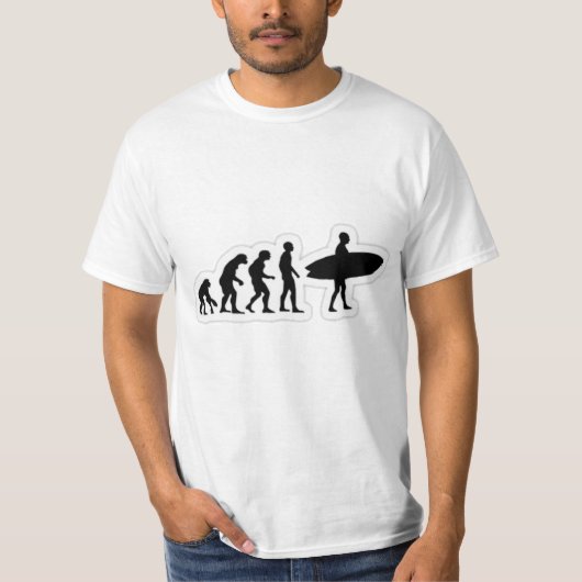T-shirt Le surfer évolutionnaire (Devant)