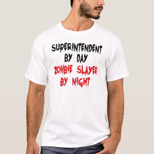 T-shirt Le surintendant Zombie Slayer (Devant)