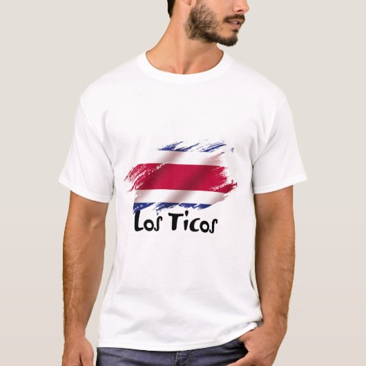 T-shirt le surnom de l'équipe nationale du Costa Rica (Devant)