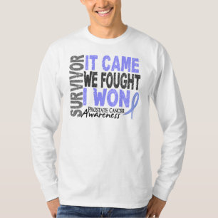 T-shirt Le survivant de cancer de la prostate qu'il est