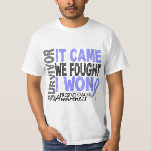 T-shirt Le survivant de cancer de la prostate qu'il est