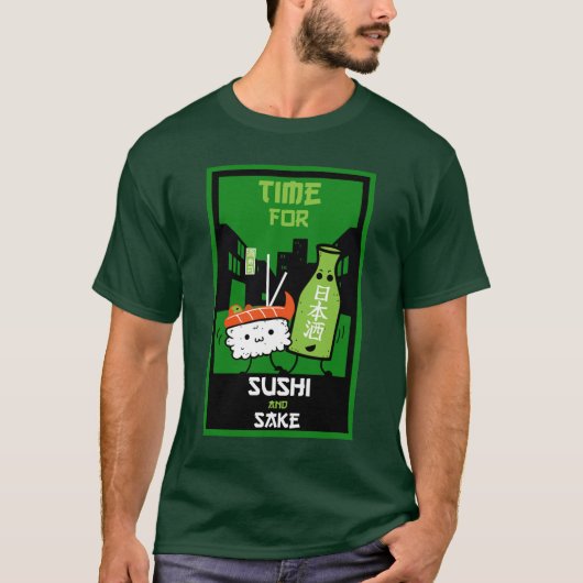 T-shirt Le Sushi Et Le Sake (Devant)