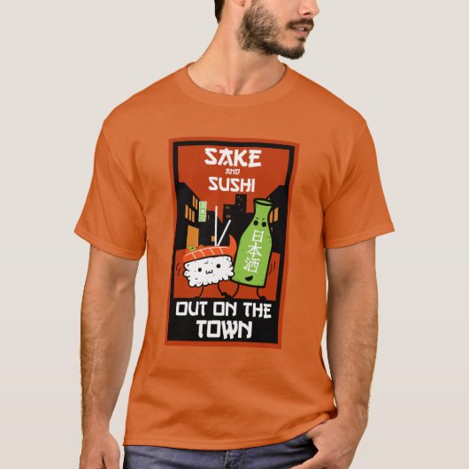 T-shirt Le Sushi Et Le Sake (Devant)