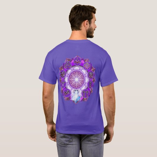 T-shirt Le symbole de la Couronne Chakra de la liberté (Dos entier)