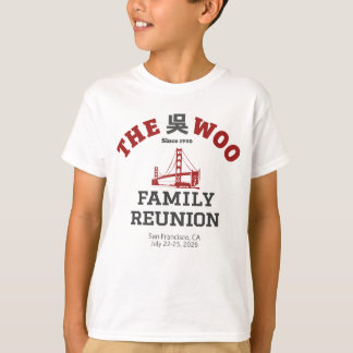T-shirt Le T pour enfants du rassemblement de la famille W