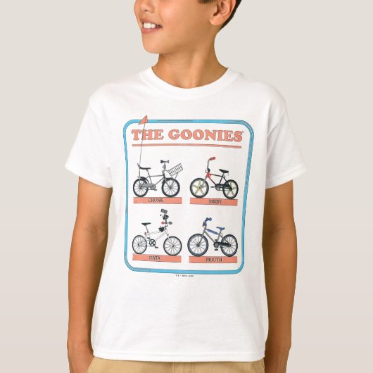T-shirt Le tableau des vélos de Goonies (Devant)