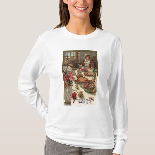 T-shirt Le Tableau d'une femme de pèlerin (Devant)