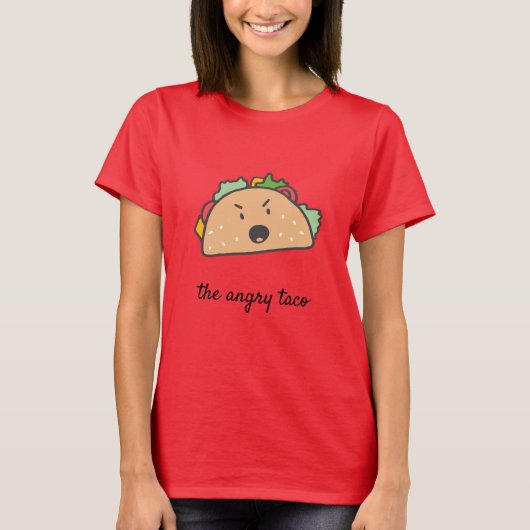 T-shirt Le Taco en colère (Devant)