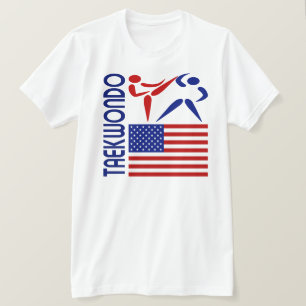 T-shirt Le Taekwondo Etats-Unis