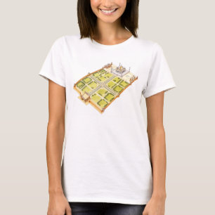 T-shirt Le Taj Mahal. Adra Inde. Tombe et jardins