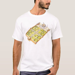 T-shirt Le Taj Mahal. Adra Inde. Tombe et jardins