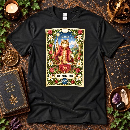 T-shirt Le Tarot du Chat Magicien - Puissance et Potentiel