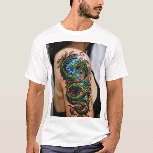T-shirt Le tatouage sauvage de la nature" (Devant)