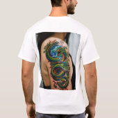 T-shirt Le tatouage sauvage de la nature" (Dos)
