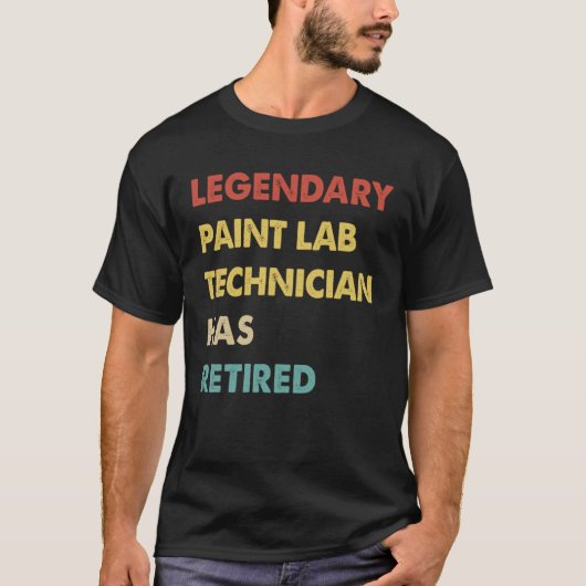 T-shirt Le Technicien De Laboratoire De Peinture Légendair (Devant)