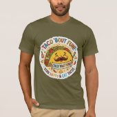 T-shirt Le Tee Graphique Fantaisiste "Nacho Average Taco" (Devant)