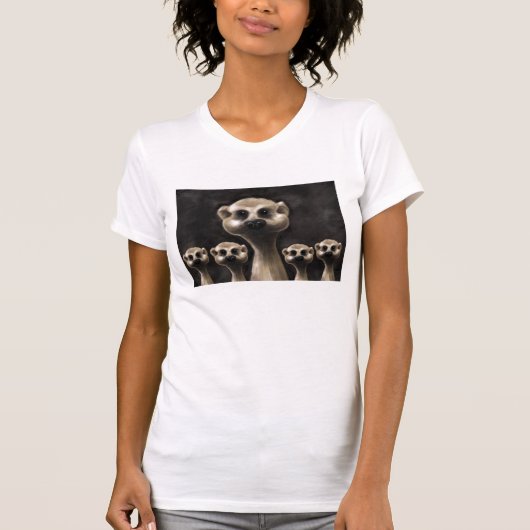 T-shirt Le tee - shirt de la femme de Meerkat (Devant)