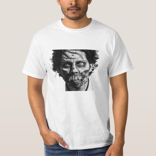 T-shirt Le tee - shirt des hommes de visage de zombi (Devant)
