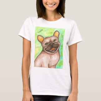 T-shirt Le tee - shirt français de Bulldog riant