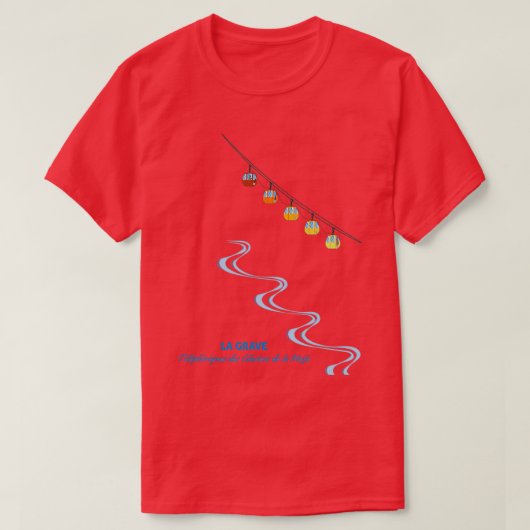 T-shirt Le téléphérique de La Grave (Design devant)