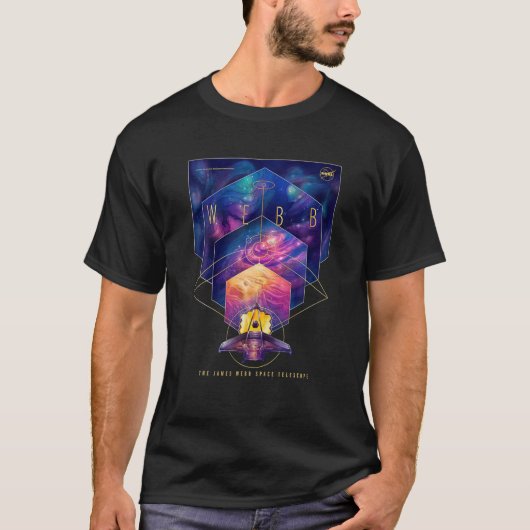 T-shirt Le télescope spatial James Webb (Devant)