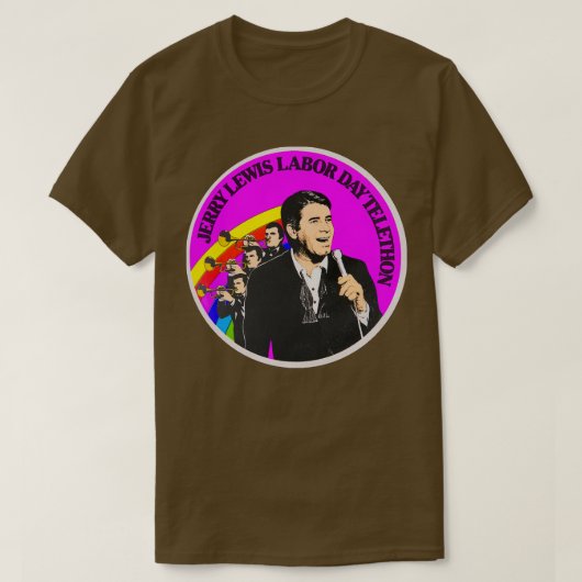T-shirt Le Telethon de la fête du travail de Jerry Lewis (Design devant)