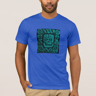 T-shirt Le temple aztèque des hommes découpant la