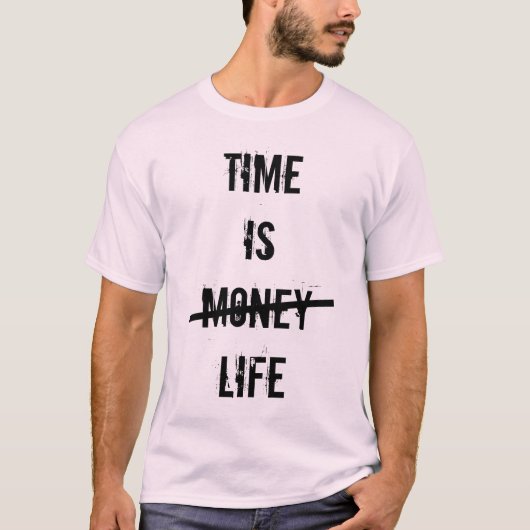 T-shirt "Le temps est la vie" (Devant)